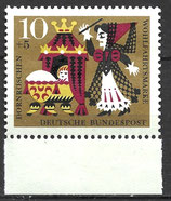 BRD 447 postfrisch mit Bogenrand unten