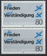 BRD 1231 postfrisch senkrechtes Paar