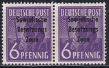 SBZ 183 postfrisch waagrechtes Paar