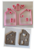 Umrisshelfer 21 Häuser+Fenster und Türen