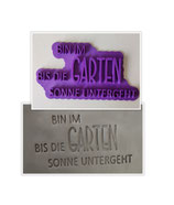 Ich bin im Garten bis die Sonne untergeht