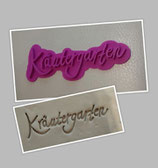 Schriftzug  'Kräutergarten'