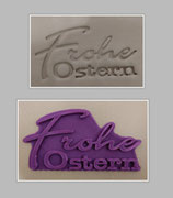 Schriftzug 'Frohe Ostern'