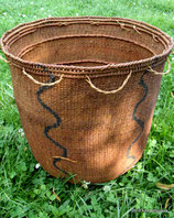 Yanomami Carrying Basket-Verticle Waves