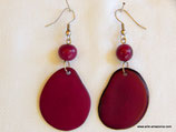 Tagua Slice Earring