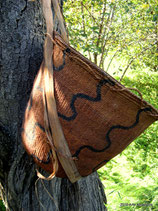 Yanomami Carrying Basket with Sling (verticle waves)