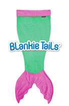 Blankie Tails Kids Schlafsack /couverture douillette kid "Green"