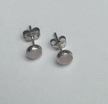 Ohrstecker Rosenquarz/ Silber