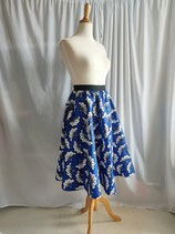 Jupe wax bleue