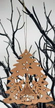 Holzanhänger mit Lasercut