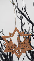 Holzanhänger mit Lasercut