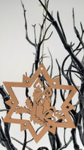Holzanhänger mit Lasercut