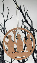 Holzanhänger mit Lasercut