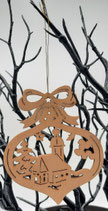 Holzanhänger mit Lasercut