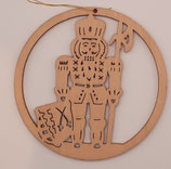 Holzanhänger mit Lasercut