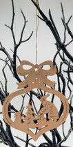 Holzanhänger mit Lasercut