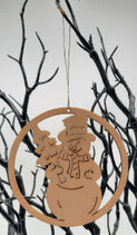 Holzanhänger mit Lasercut