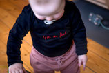 Baby Body Langarm mit rotem Stick "you are fuel"