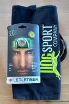 Ledlenser SEO 3 Stirnlampe plus Dogsport Company (Baumwoll-) Tasche