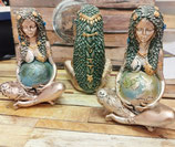 Statuettes Gaia, GANESH et Bouddha de la Médecine