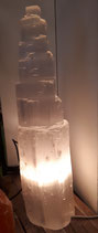 Lampe en cristal de sel de l'Himalaya ou en Sélénite