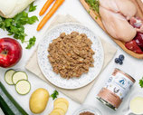 Landhuhn mit Fenchel, Äpfeln und Kartoffeln - für Welpen