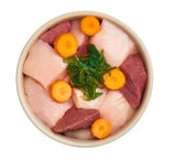 Adult Huhn mit Lachs