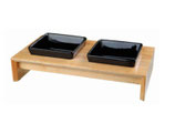 Napf-Set, Keramik/Holz