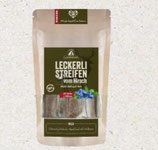 Leckerli-Streifen Hirschfleisch mit Kartoffeln und Waldbeeren