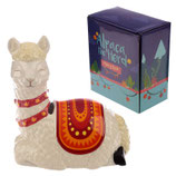 Trend-Spardose „Lama & Alpaka“ im bunten Ethno-Look