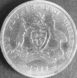 フローリング銀貨　西暦1911年