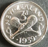 ニュージーランド記念銀貨　西暦1939年