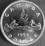 カナダ記念銀貨　西暦1950年