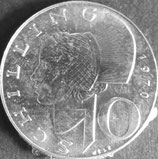 オーストラリア記念銀貨　西暦1970年