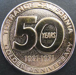 アメリカ　トーランス市市制50年記念メダル