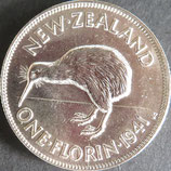 ニュージーランド銀貨　西暦1941年