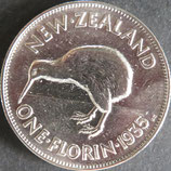 ニュージーランド銀貨　西暦1935年