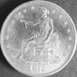 アメリカ1ドル銀貨　西暦1875年
