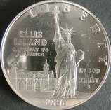 自由の女神建立100年記念銀貨