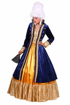 Barock Kleid blau