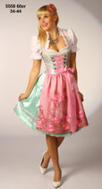 Dirndl mint/rosa