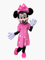 Maskottchen Maus pink