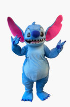 blaues Maskottchen