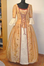 Barockkleid gold