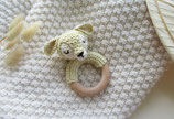Greifling/Rassel Reh beige/creme