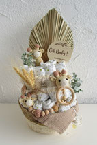 Windeltorte Hase Giraffe beige/braun/natur