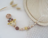 Nuggikette Giraffe hellgelb/hellbraun/natur