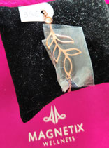 Bracelet feuille or rose zyrconium M à XL