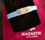 Bracelet silicone bleu ciel foot