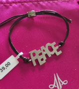 Bracelet cuir Peace S à L